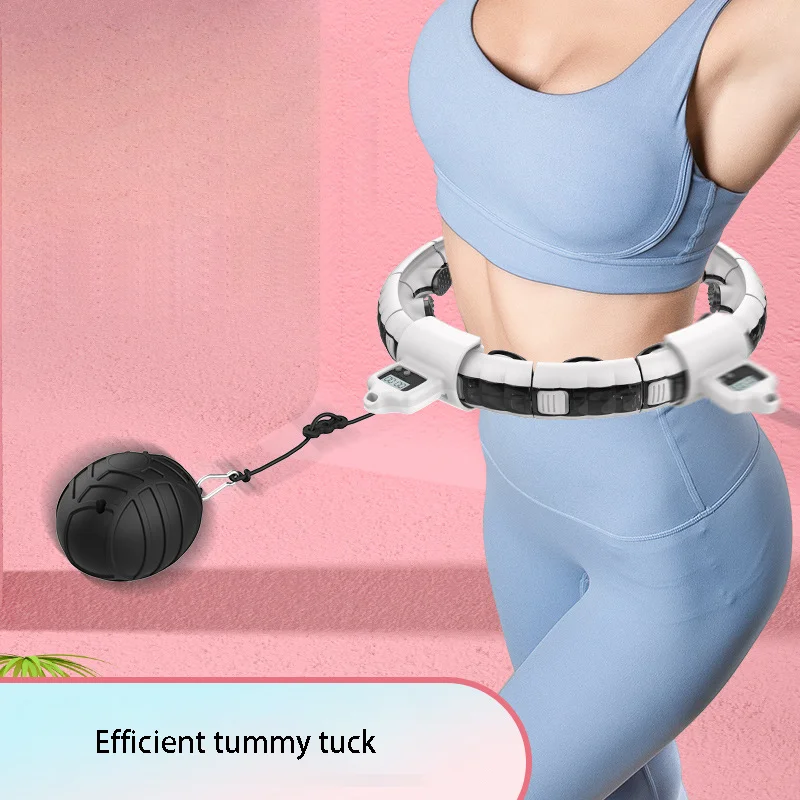 Gym Fitness Detachable Portable Plastic Ring Circle Flat Fitness Smart Hoops For Adult Fitness Hoop
