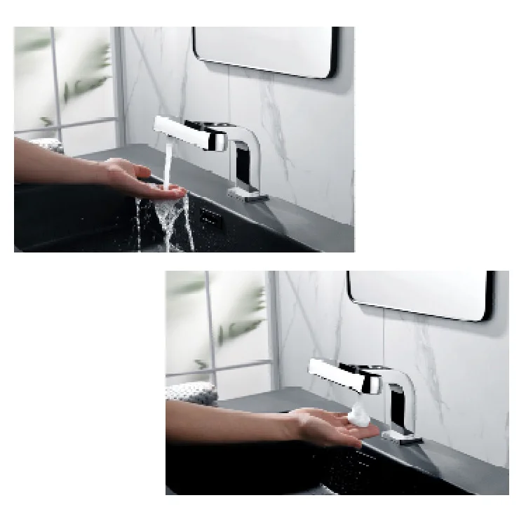 3 in 1 automatic sensor bathroom basin advanced technology electric faucet