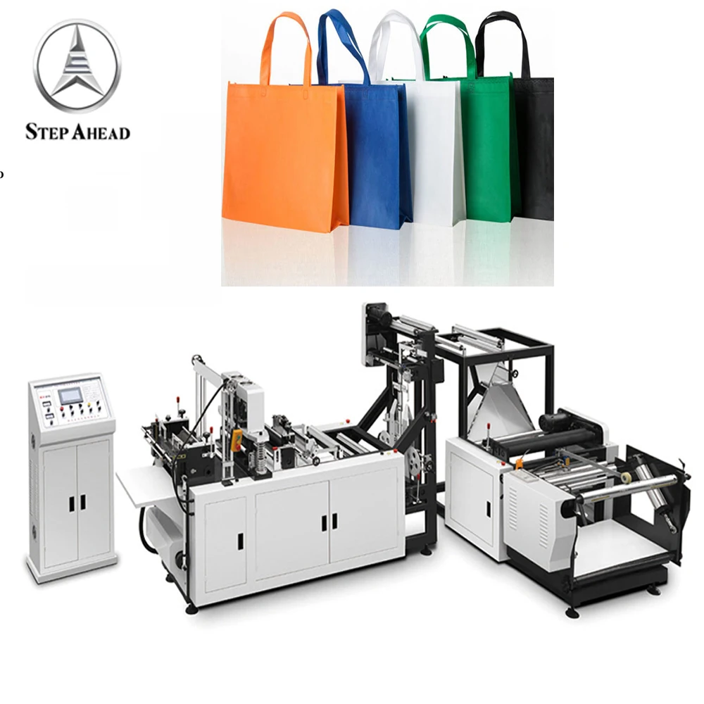 Full-automatic non-woven box bag making machine, 5 in 1 non woven fabric making machine