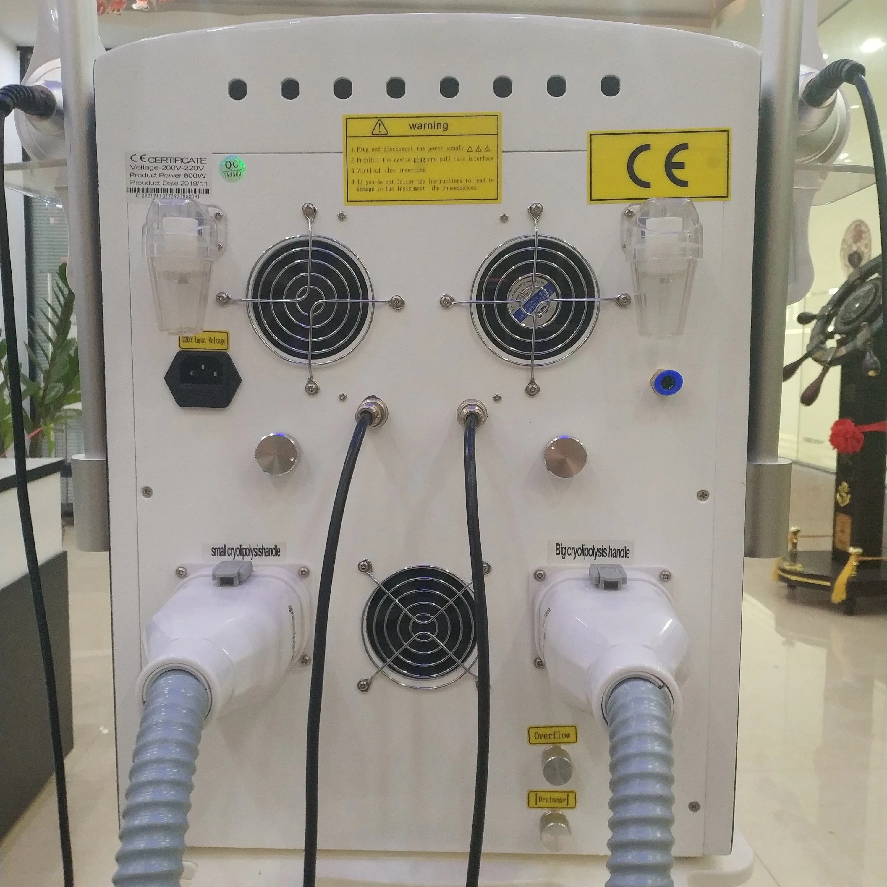 TMlipo TM-908D портативные двойные охлаждающие ручки машина для криолиполиза тела/машина криокавитации rf потери