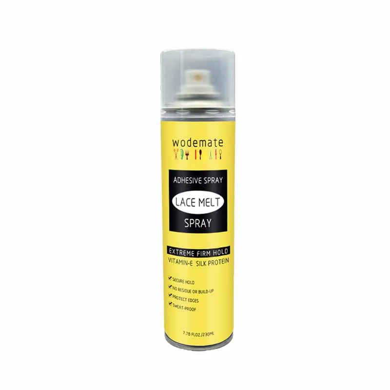 New arrivals Private Label Aerosol Tank Strong Hold Wig Melting Spray Adhesive Hair Glue Spray Lace Melting Spray