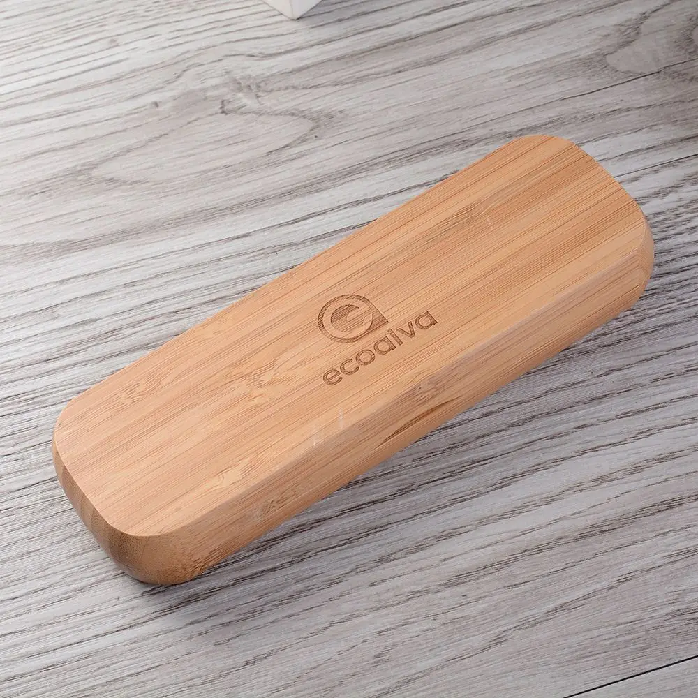 Creative Bamboo Pen Box with Laser Logo Vintage Business Gift Ballpoint Pen Set 0.5 mm Writing Width Wooden Maple Gift Box