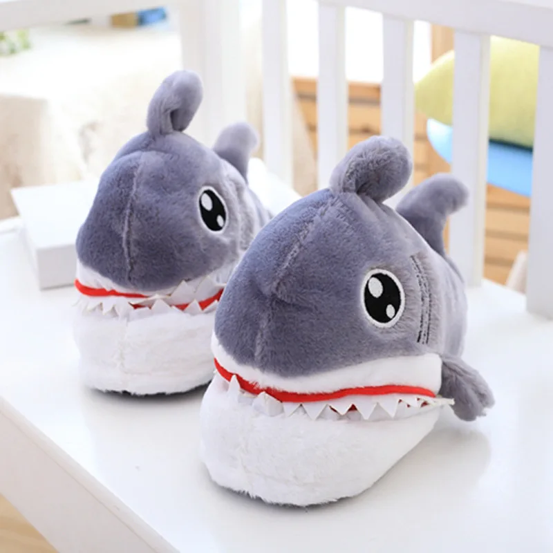 Shark Plush Slipper, Ins hot shark Indoor Slipper, Stuffed animal shark slipper