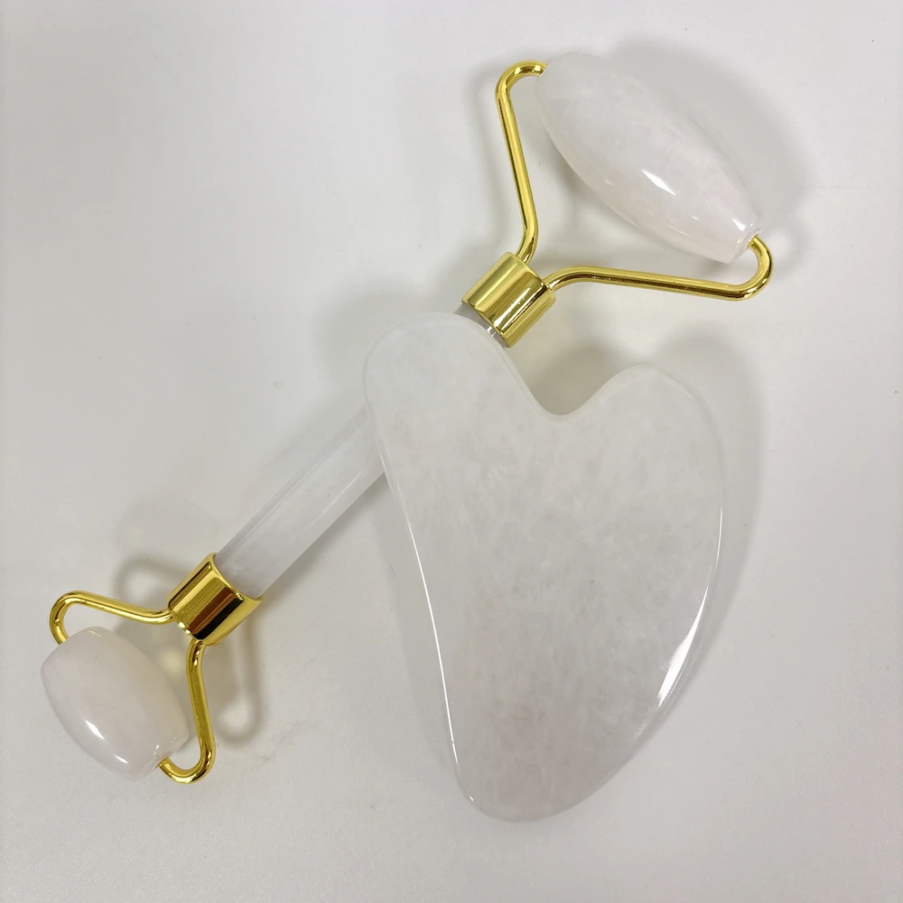 Косметические товары для тела розового кварца Нефритовый камень Gua Sha набор инструментов массажа соскабливания нефрита массажер лица Guasha