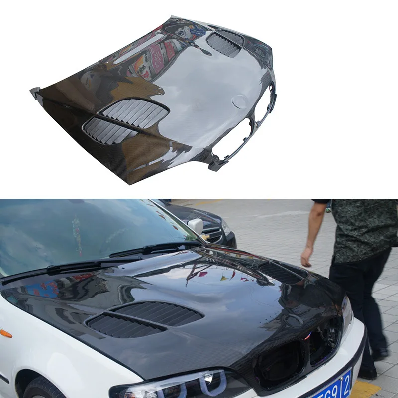 BETTER HOT Selling Carbon Fiber Engine Bonnet For BMW E46 3 Series front bonnet 2 Door 4 door
