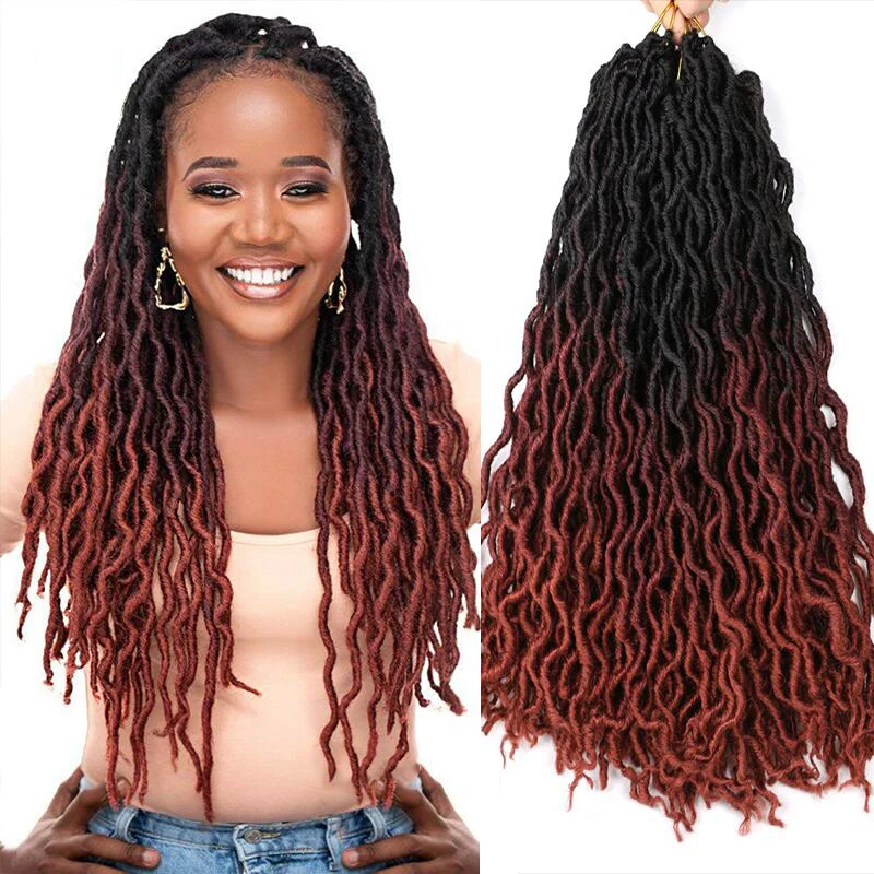 Synthetic Chemical Fiber Hair Gypsy Goddess Loves Hair Soft Wavy Curls Crochet Braids Artificial Crochet Hair