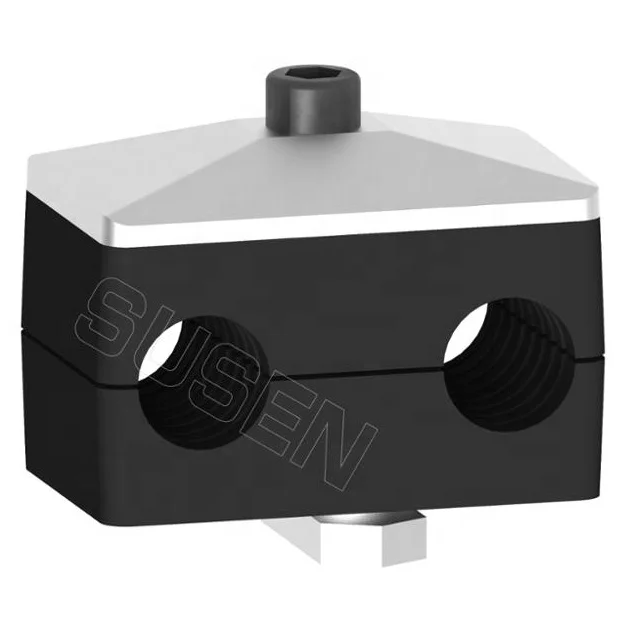 Plastic hanging double twin pipe clamp clamps for pipes