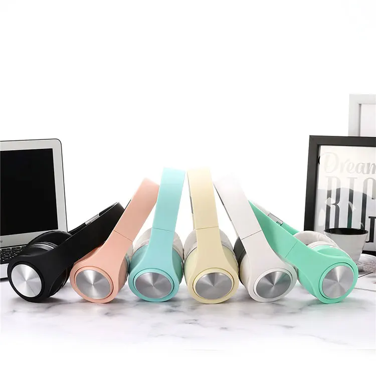 Memory card dj wireless gaming headphone custom yellow overhead pc headphones