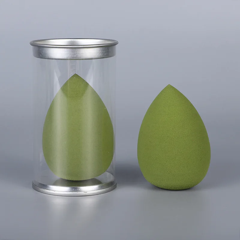Laser Your Logo Beauty Sponges Makeup Sponges Green Makeup Tube With Sponge