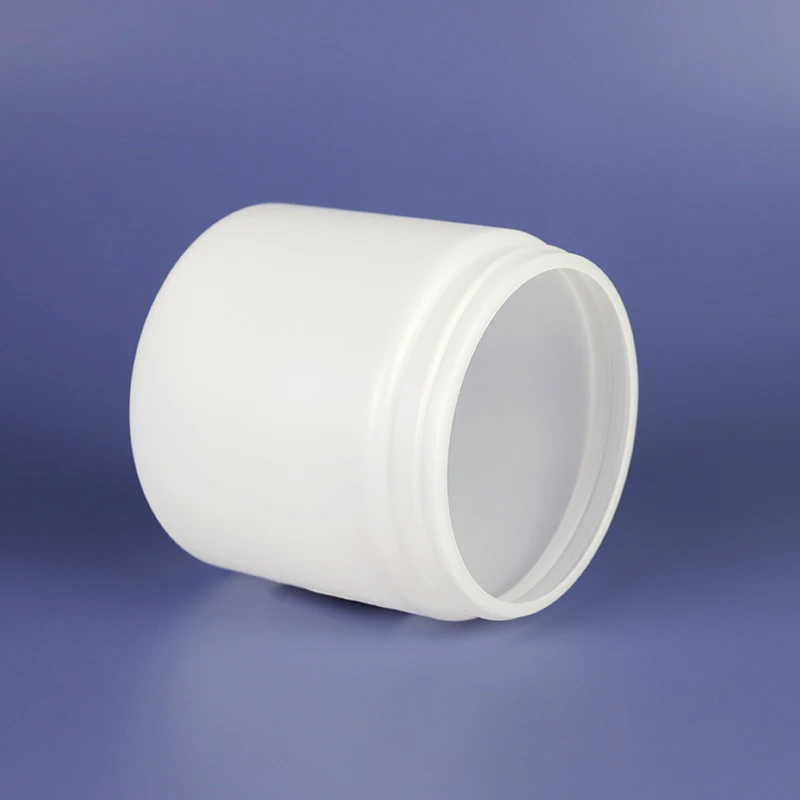 Idealpak Factory Custom White Black HDPE 500 ml Cosmetic Jars Plastic Jar 500ml