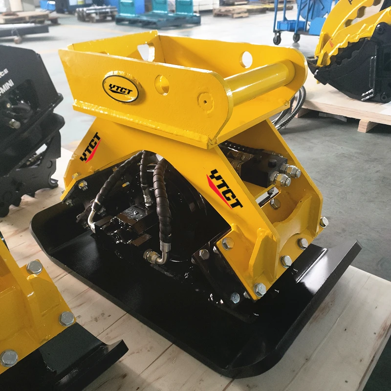 excavator sand construction concrete reversible vibrating vibratory hydraulic plate compactor