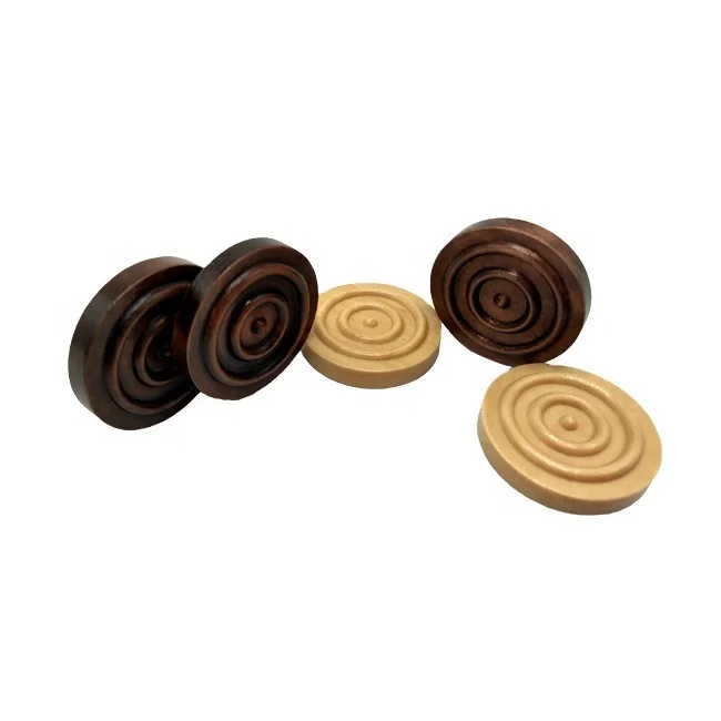 Professional Customized Wooden Backgammon Chips Pieces game set