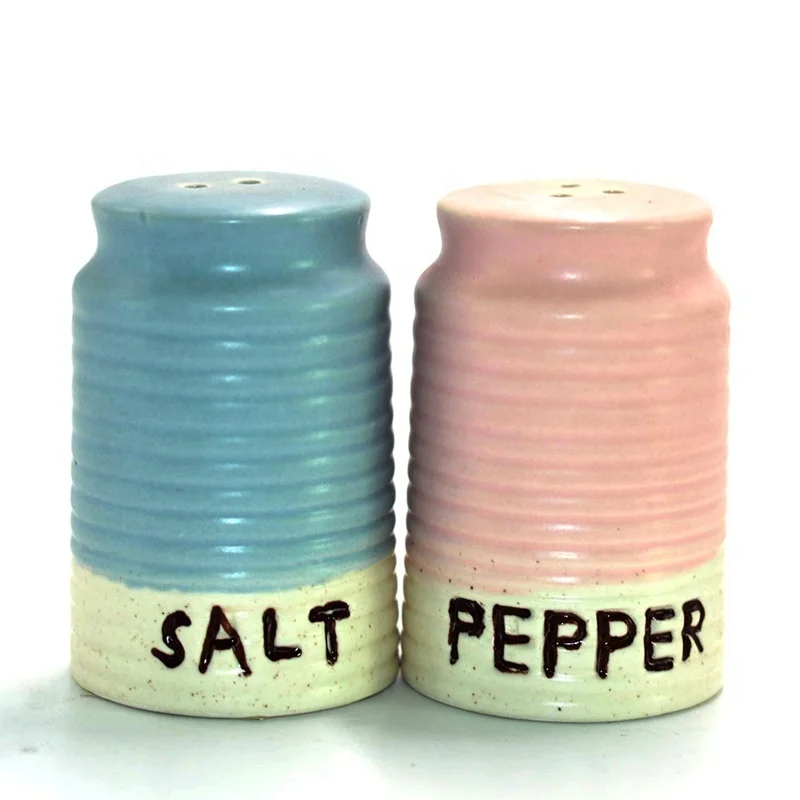 Ceramic Salt Shaker Customize Pepper Shaker Porcelain Salt and Pepper Shakers Decorative Set