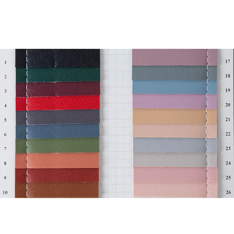 Different colors customized new design furniture packaging fabric surface palm pattern PVC leather