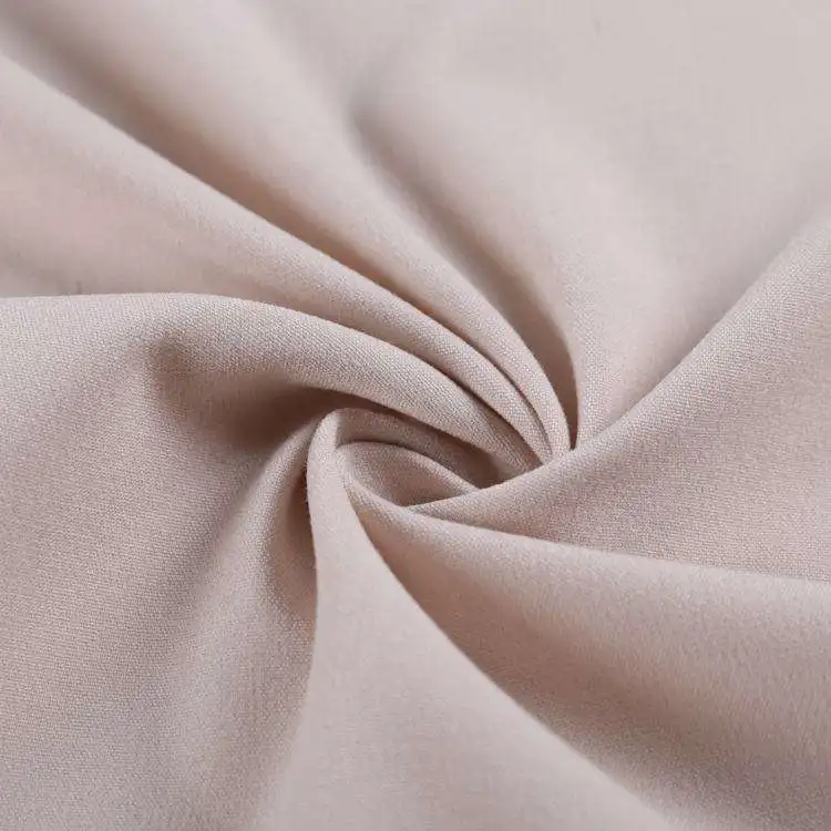 Fashion textile fabrics TR 250GSM solid plain polyester rayon custom print clothes poly rayon stretch fabric for trousers