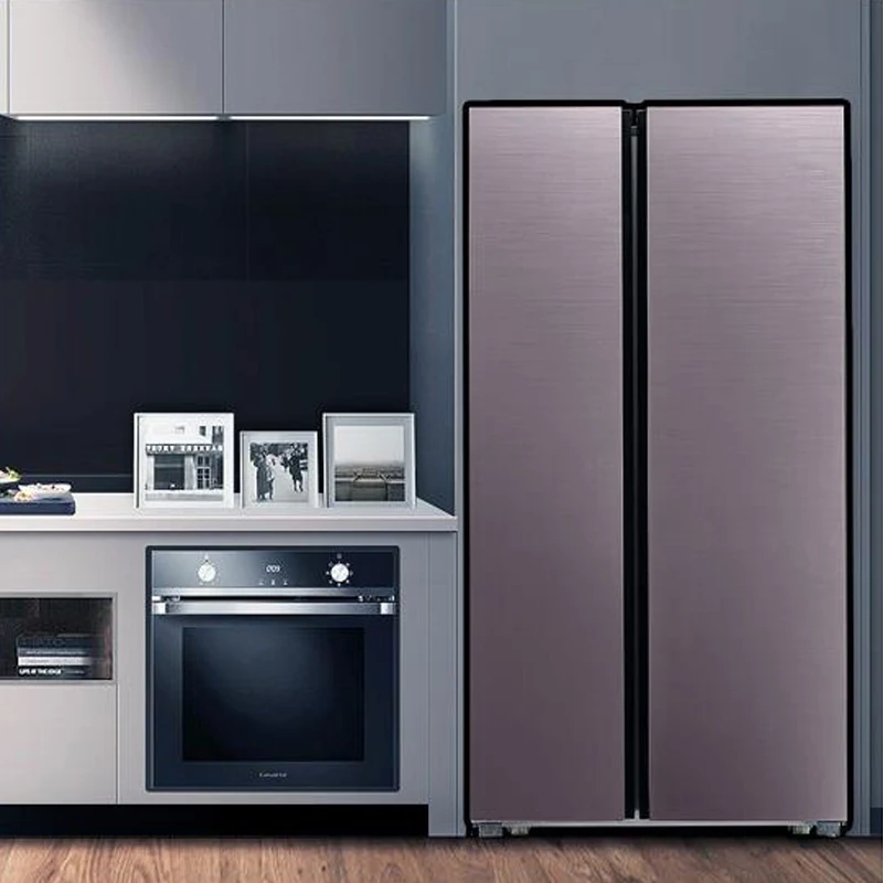 
548 litre large capacity two door double door refrigerator tempered glass door 