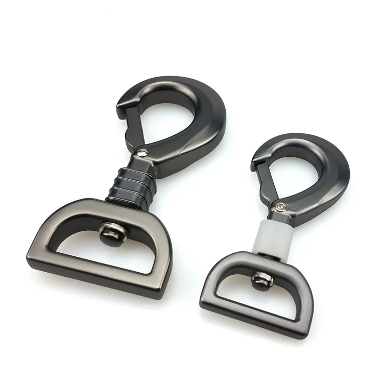 Metal hardware black snap hook swivel snap hook fishing snap hook fog dog leash