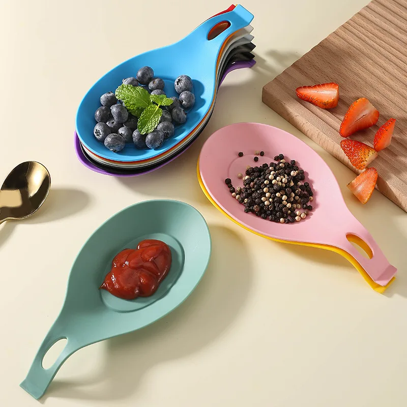 Heat Resistant Silicone Spoon Rest for Stovetop Easy Clean Kitchen Spoon Rest for Kitchen Counter Spoon Holder