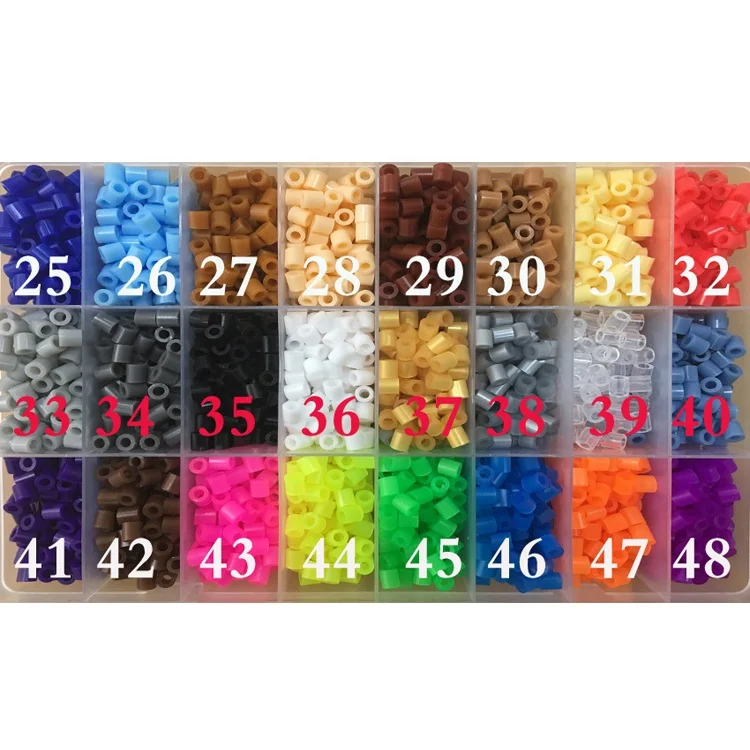 New designed box packing kids cheap diy hama beads 5mm