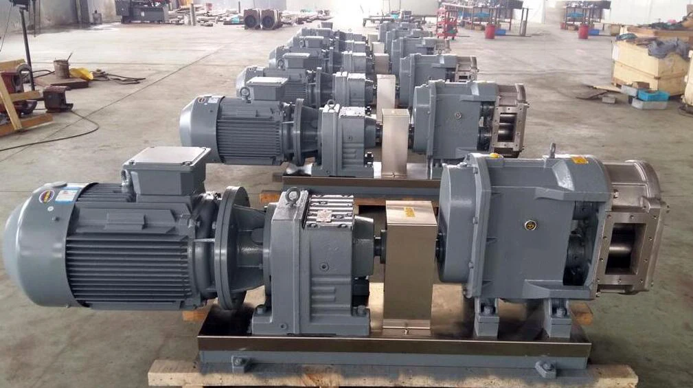 high viscosity rotor lobe pump chocolate ketchup sauces pastes transfer pump with trolley and control