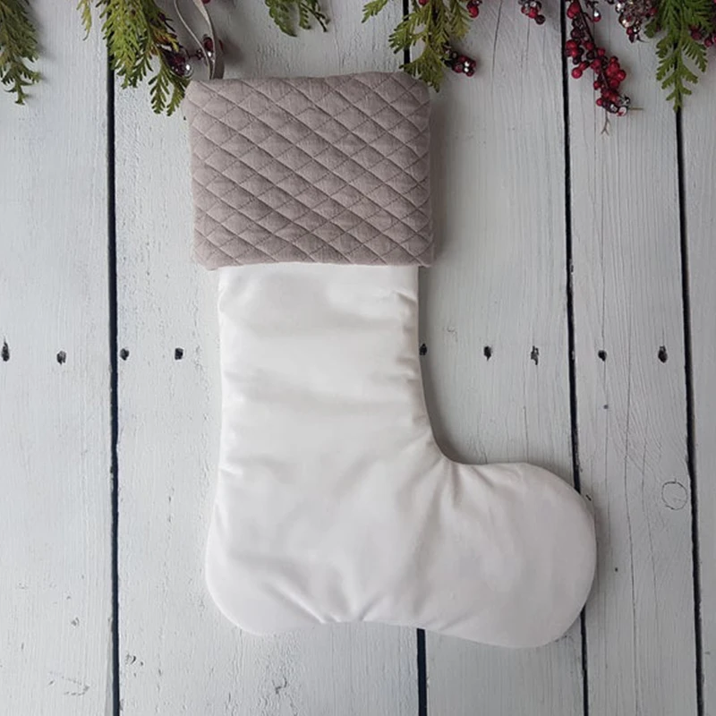 Рождественские чулки, фермерские украшения, Индивидуальные Стеганые Семейные рождественские льняные чулки