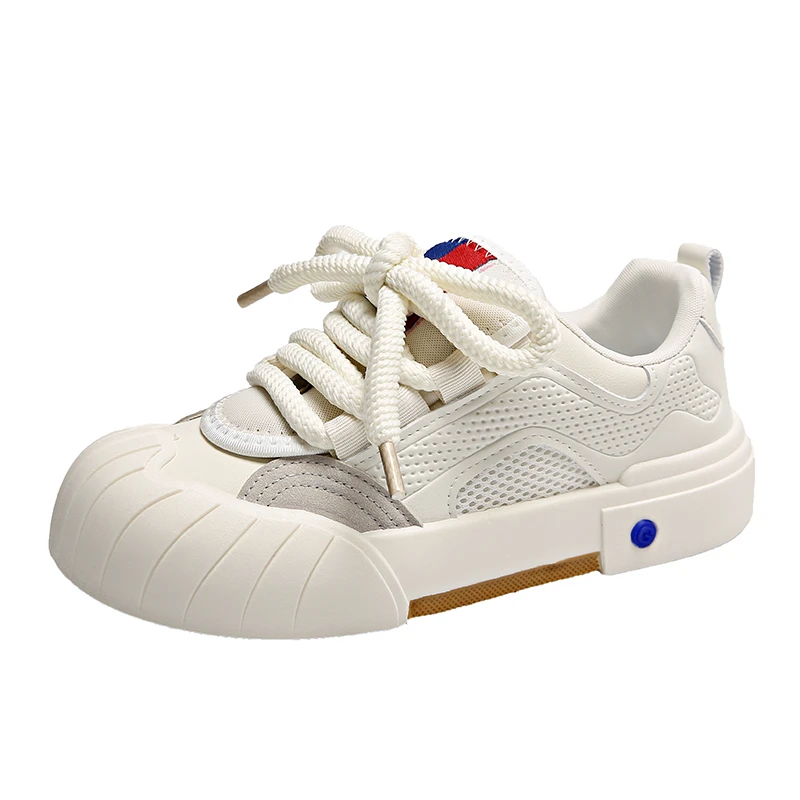 New Breathable Women Casual Sports Breathable Shoes Light Weight Girls Lace-up Shoes