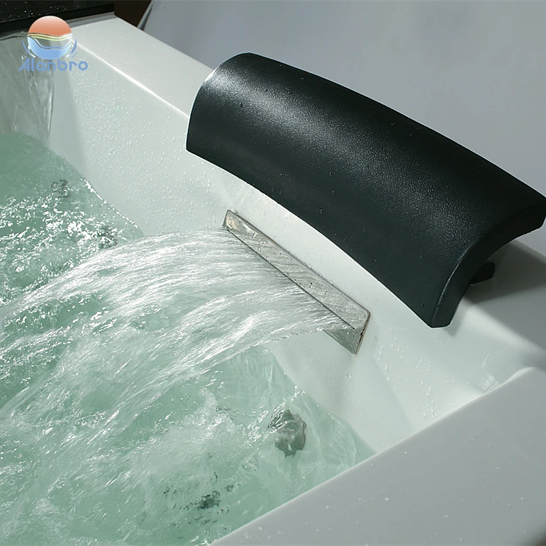 Factory Price 2 Person Massage Spa Bath With Touch Screen Panel Steam Bathtub Whirlpol