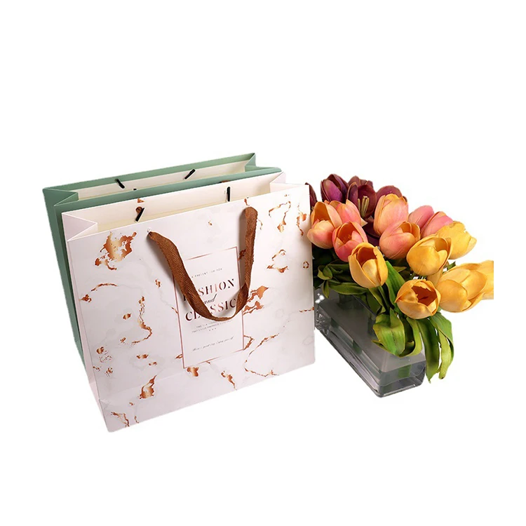 Hot Sale foil lined khaki paper bag in vietnam floral paper bags with factory custom