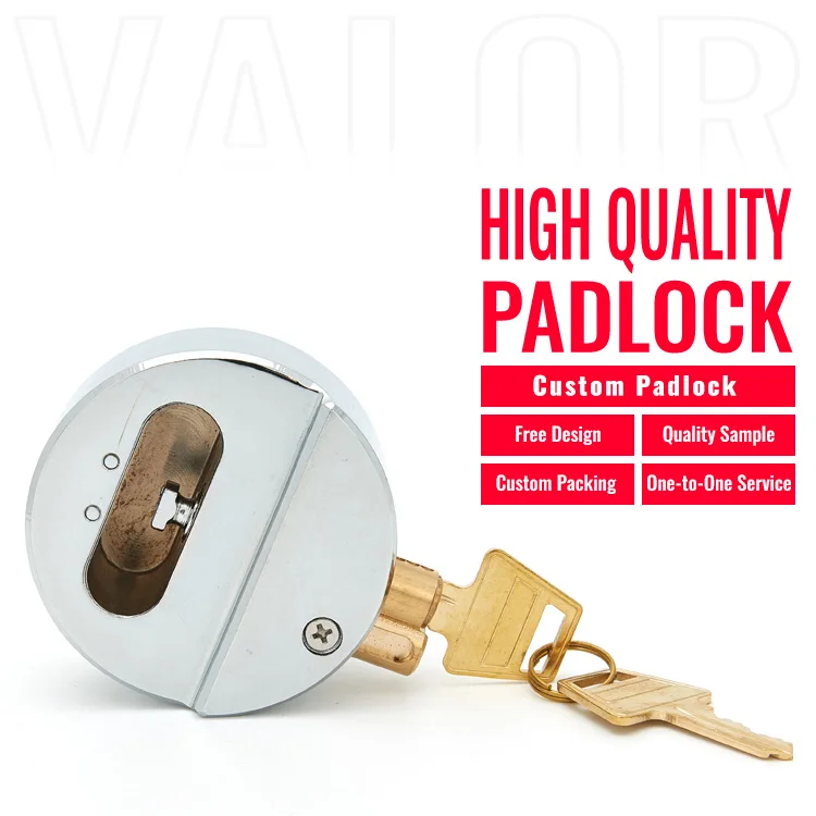 2025 Best Selling High Quality Steel Puck Lock #45 Waterproof #45 Keyed Padlock Truck 73MM Size Steel Hockey Puck Manufactured