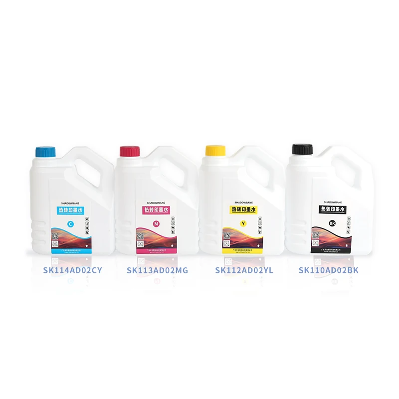 OEM Service Offered 2kg 2L Common 4 CMYK Colors Refill Sublimation INK Applicable for Polyester Industrial Head Printers