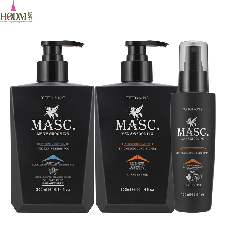 MASC. Мужской уход против выпадения волос парабен свободный рост волос Утолщение Кондиционер
