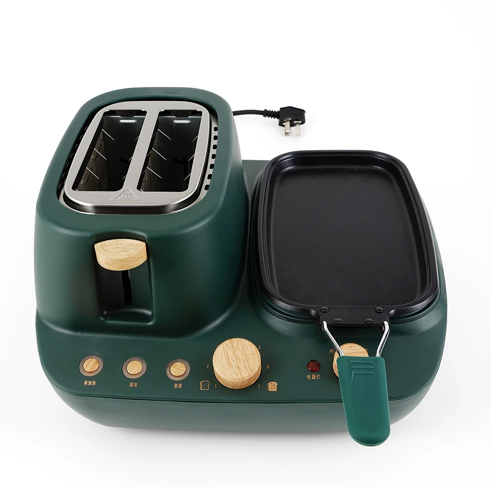 Multi-function Breakfast Maker With Grill And Toaster Cooker Pot