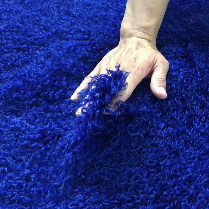 Высококачественная одеяло из монгольского меха ягненка для одежды