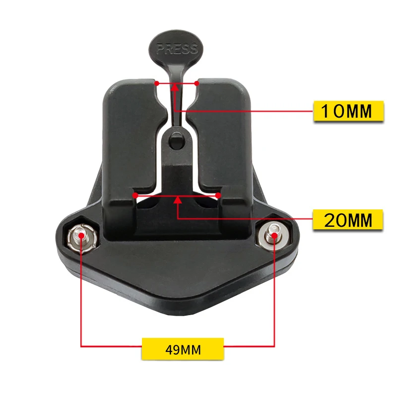 Hand cb radio holder With 25mm ball mount adhesive 3m sticky base universal receiver base walkie talkie holder car mic mount