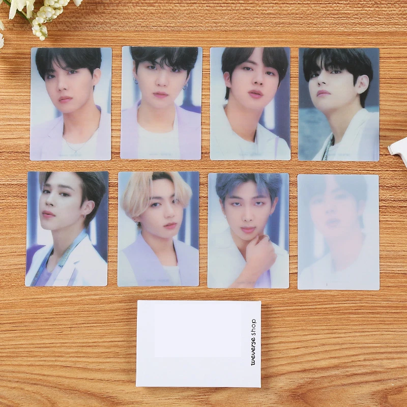 7Pcs/Set KPOP Hot Idol THE BEST Japanese Album Photocards List JK V Jimin Personal Fashion Lomo Cards Postcards Fans Collection