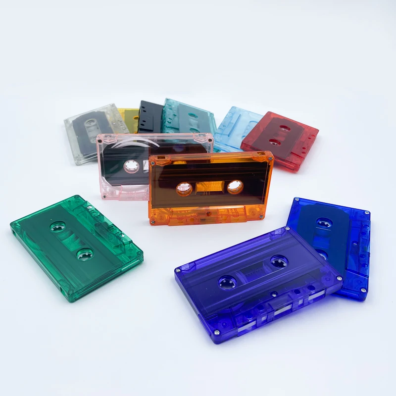 Manufacturing Transparent Blank wholesale custom manufacturing crystal case Cassette Tape