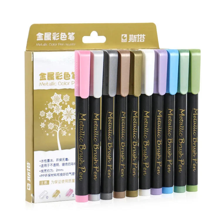 brush metallic marker (12)