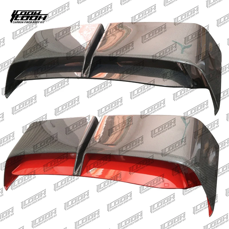 ICOOH Racing GP Style Carbon Fiber Fibre Body Kit Rear Roof Spoiler Wing Fit For BMW MINI COOPER