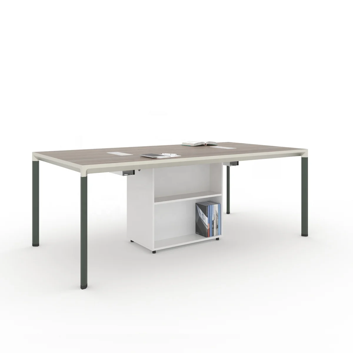 Super Design  High Quality Contemporary Office Furniture Stainless Steel Leg Wooden Conference Table For Meeting