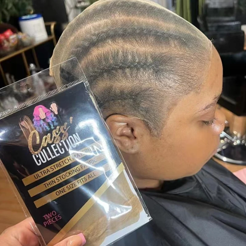 Custom Super Ultra Invisible Ventilated Thin Sheer Net Stocking Hd Wig Caps for Making Wigs Hair Extension Tools