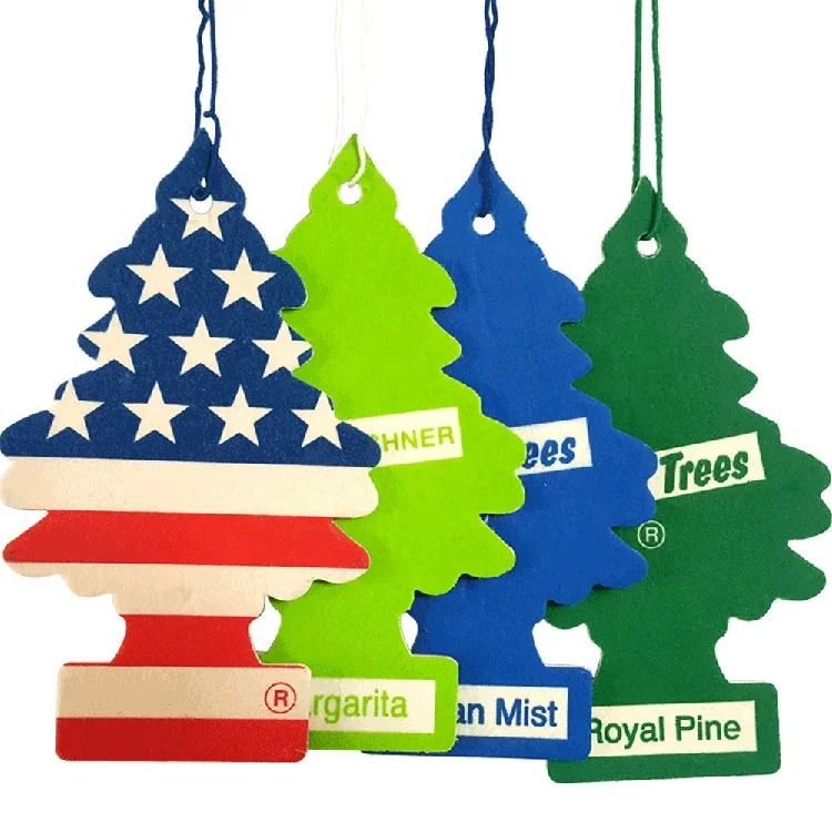custom size paper Long lasting scents hanging car air freshener