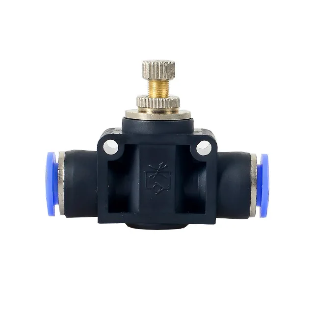 SA series pneumatic compression pipe fittings  LSA-4 LSA-6 LSA-8 LSA-10 LSA-12 Pneumatic Throttle Flow control valve