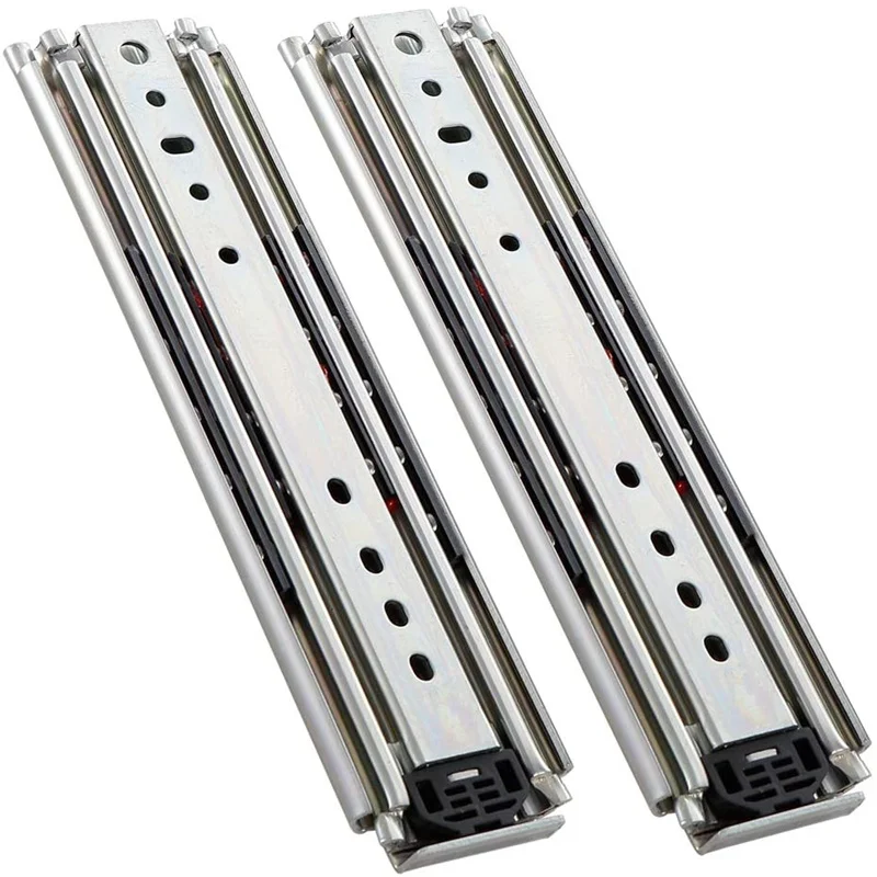 Heavy Duty Drawer Slides 40 inch Full Extension Ball Bearing Rails Runners Side Mount 500 lb Zinc telescopic sliding channel