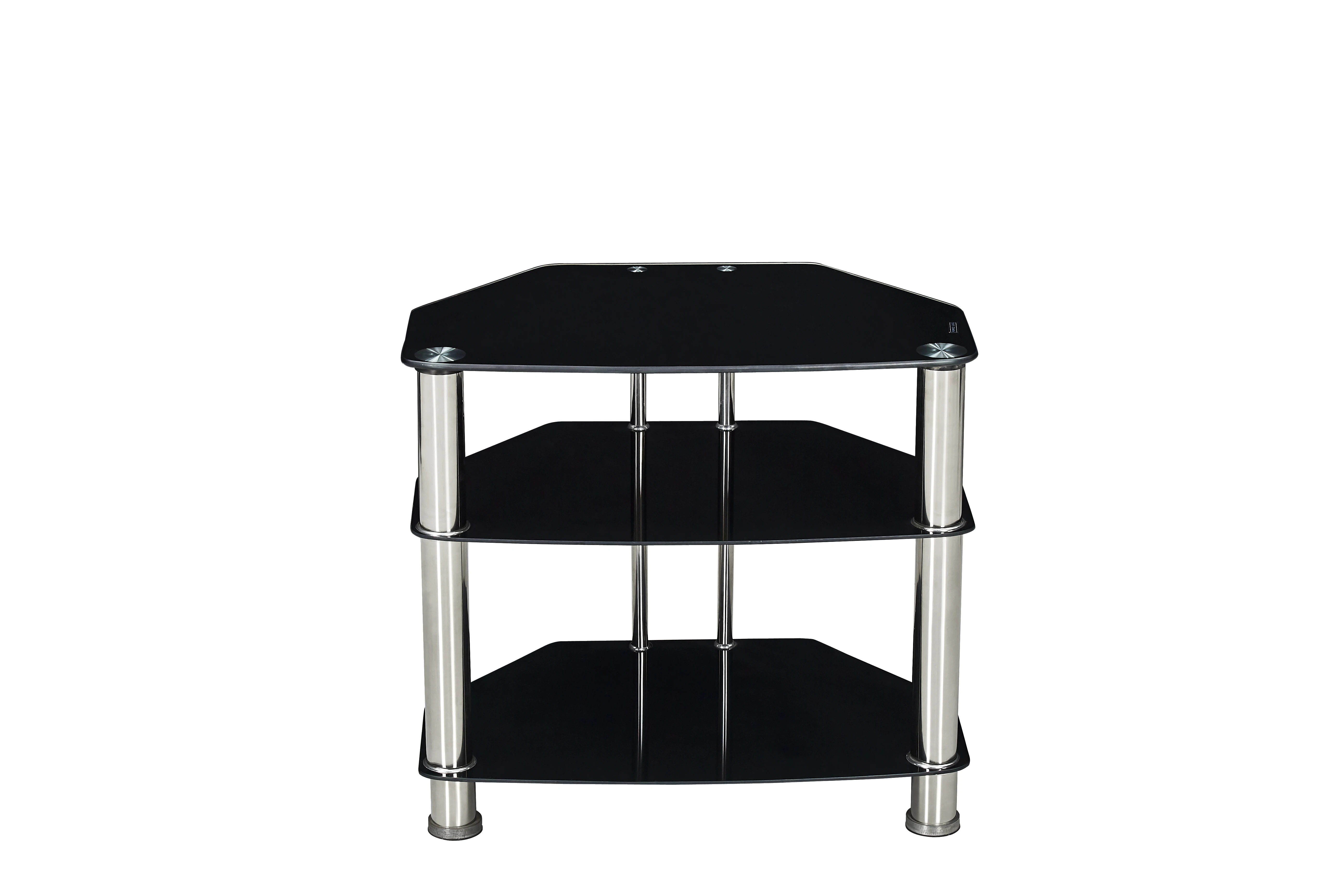 Customized new products tempered glass TV stand with shelves glass TV stand furniture tv table