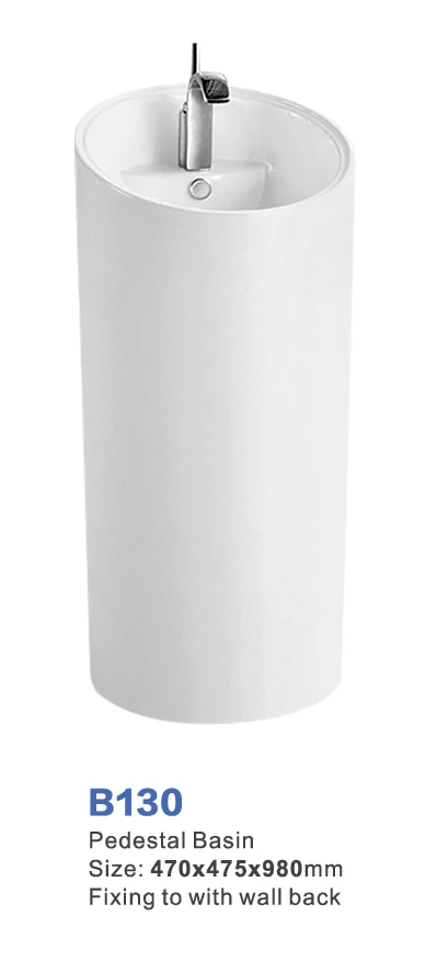 Популярный дизайн высококачественная керамическая раковина для ванной комнаты стойка раковины на