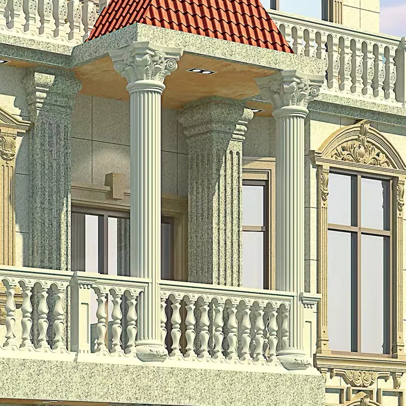 Concrete Cast Roman Round Column Roman Column Mouldings For Building Material Outdoor Decorative Abs Plastic Pillar Mold