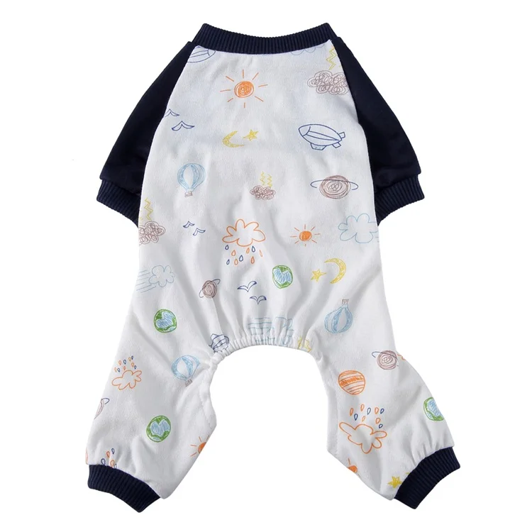 Good Cute Cartoon Pet Apparel  Soft Cotton Indoor Dog Clothes Pet Pajamas China Wholesale Price for Pets Poodle Dog Clothes