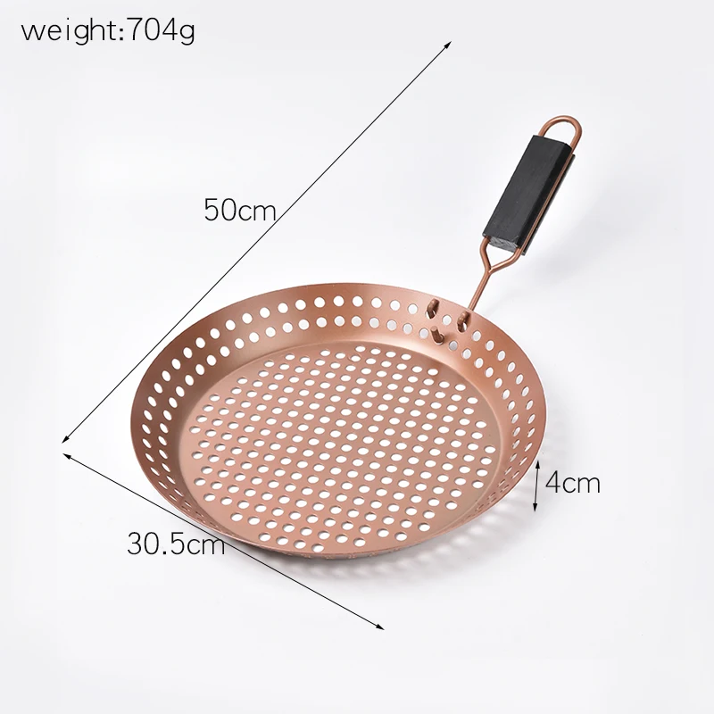 Worth Buying Stylish metal paint grill pan Outdoor household bakeware