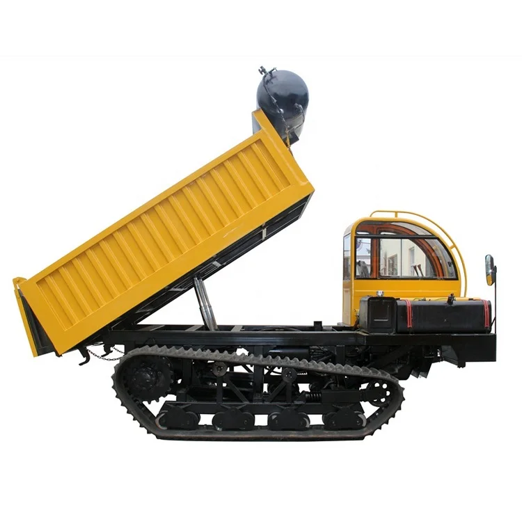 6-8ton driving type Crawler Dumper for transporting palm fruit Export to Malaysia