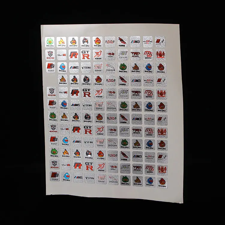 
High quality stickers label glossy electroplating sticker custom die cut stickers cheap price 